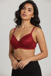 Zivame Padded Non Wired 3/4th Coverage Lace Bra - Scooter — thumbnail 1