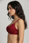Zivame Padded Non Wired 3/4th Coverage Lace Bra - Scooter — thumbnail 3