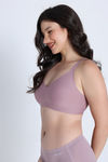 Zivame Freeform Single Layered Non Wired 3/4th Coverage Tshirt Bra - Elderberry — thumbnail 2