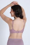 Zivame Freeform Single Layered Non Wired 3/4th Coverage Tshirt Bra - Elderberry — thumbnail 3