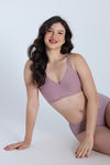 Zivame Freeform Single Layered Non Wired 3/4th Coverage Tshirt Bra - Elderberry — thumbnail 5