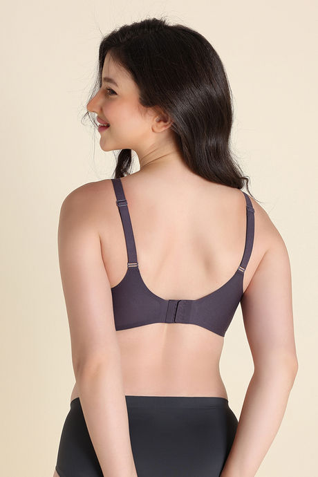 Zivame Freeform Single Layered Non Wired 3/4th Coverage Tshirt Bra - Grey — image 4