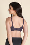 Zivame Freeform Single Layered Non Wired 3/4th Coverage Tshirt Bra - Grey — thumbnail 4