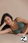Zivame Padded Non Wired 3/4th Coverage Tshirt Bra - Green — thumbnail 1
