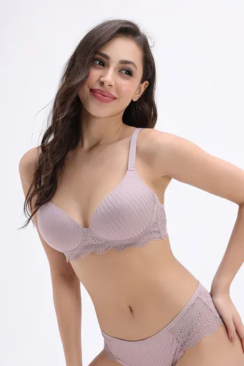 Zivame Padded Non Wired 3/4th Coverage T-Shirt Bra - Cameo Brown
