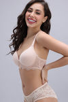 Zivame Padded Non Wired 3/4th Coverage T-Shirt Bra - Skin — thumbnail 3