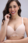 Zivame Padded Non Wired 3/4th Coverage T-Shirt Bra - Skin — thumbnail 4