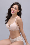 Zivame Padded Non Wired 3/4th Coverage T-Shirt Bra - Skin — thumbnail 5