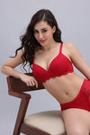 Zivame Padded Non Wired 3/4th Coverage T-Shirt Bra - Wine — thumbnail 6