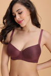 Zivame Padded Non Wired Medium Coverage Tshirt Bra - Brown — thumbnail 5