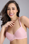 Zivame Padded Non Wired Medium Coverage Tshirt Bra - Pink — thumbnail 5