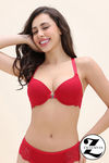 Zivame Padded High Wired Medium Coverage T-Shirt Bra - Wine — thumbnail 1