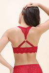 Zivame Padded High Wired Medium Coverage T-Shirt Bra - Wine — thumbnail 3