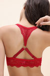 Zivame Padded High Wired Medium Coverage T-Shirt Bra - Wine — thumbnail 4