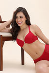 Zivame Padded High Wired Medium Coverage T-Shirt Bra - Wine — thumbnail 8