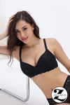 Zivame Padded Non Wired Medium Coverage T-Shirt Bra - Black — thumbnail 1