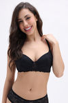 Zivame Padded Non Wired Medium Coverage T-Shirt Bra - Black — thumbnail 2