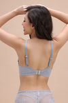 Zivame Padded Non Wired Medium Coverage T-Shirt Bra - Grey — thumbnail 2