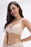 Zivame Padded Non Wired Medium Coverage T-Shirt Bra - Skin — thumbnail 4