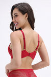 Zivame Padded Non Wired Medium Coverage T-Shirt Bra - Wine — thumbnail 3