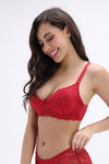 Zivame Padded Non Wired Medium Coverage T-Shirt Bra - Wine — thumbnail 4