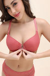 Zivame Padded High Wired Medium Coverage T-Shirt Bra - Orange — thumbnail 6