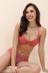 Zivame Padded High Wired Medium Coverage T-Shirt Bra - Orange — thumbnail 8
