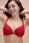 Zivame Padded High Wired Medium Coverage T-Shirt Bra - Red — thumbnail 4