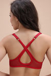 Zivame Padded High Wired Medium Coverage T-Shirt Bra - Red — thumbnail 5