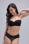 Zivame Padded Non Wired 3/4th Coverage Strapless Bra - Black — thumbnail 6