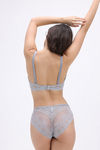 Zivame Padded Non Wired 3/4th Coverage Strapless Bra - Grey — thumbnail 3
