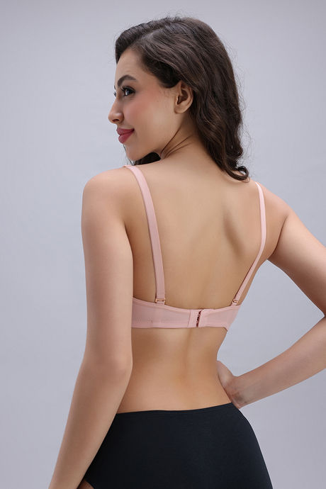 Zivame Padded Non Wired 3/4th Coverage Tshirt Bra - Skin — image 2