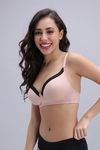 Zivame Padded Non Wired 3/4th Coverage Tshirt Bra - Skin — thumbnail 3