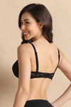 Zivame Padded Non Wired 3/4th Coverage Tshirt Bra - Black — thumbnail 2