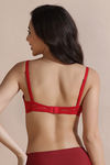 Zivame Padded Non Wired 3/4th Coverage Tshirt Bra - Wine — thumbnail 2