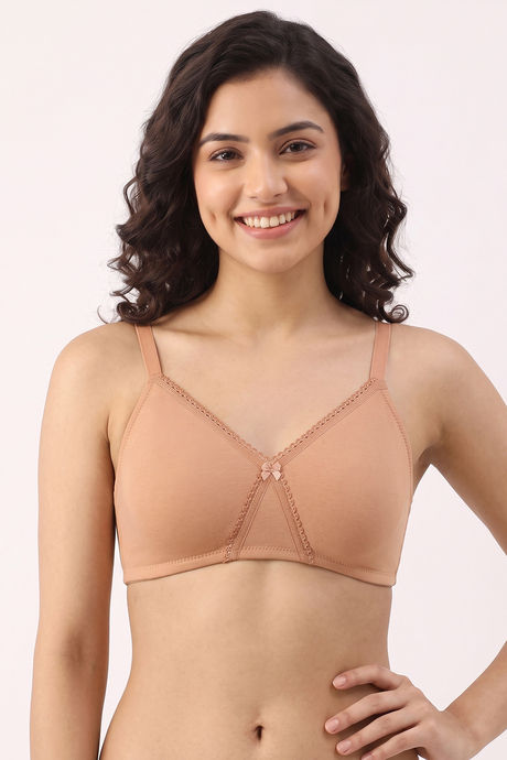 Zivame Essentials Double Layered Non Wired Full Coverage T-Shirt Bra - Sirocco — image 2