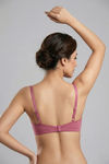 Zivame Padded Plunge Wired Medium Coverage Tshirt Bra - Malaga — thumbnail 3