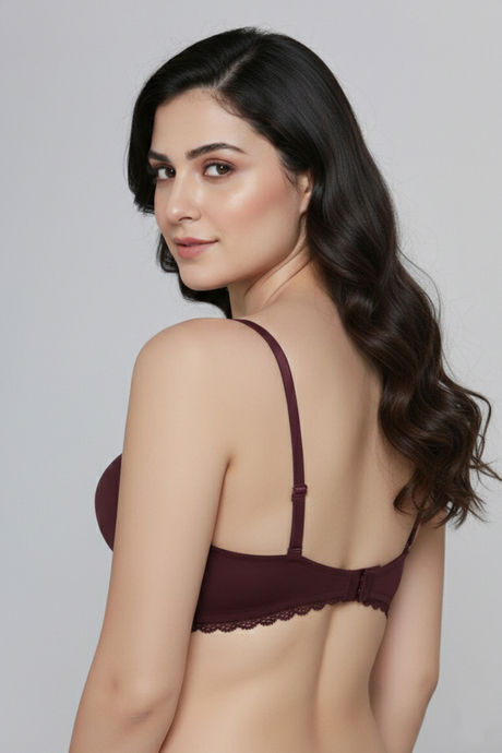 Zivame Padded Regular Wired 3/4th Coverage Tshirt Bra - Fig — image 2