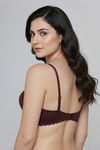 Zivame Padded Regular Wired 3/4th Coverage Tshirt Bra - Fig — thumbnail 2
