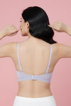 Zivame Padded Regular Wired 3/4th Coverage Tshirt Bra - Thistel — thumbnail 2