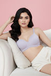 Zivame Padded Regular Wired 3/4th Coverage Tshirt Bra - Thistel — thumbnail 4