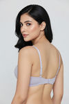 Zivame Padded Non Wired Medium Coverage Tshirt Bra - Thistel — thumbnail 3