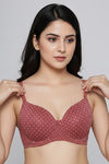 Zivame Padded Regular Wired 3/4th Coverage Tshirt Bra - Polka — thumbnail 5