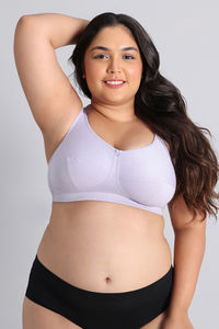 Zivame True Curv Double Layered Non Wired Full Coverage Super Support Bra - Thistel — thumbnail 2