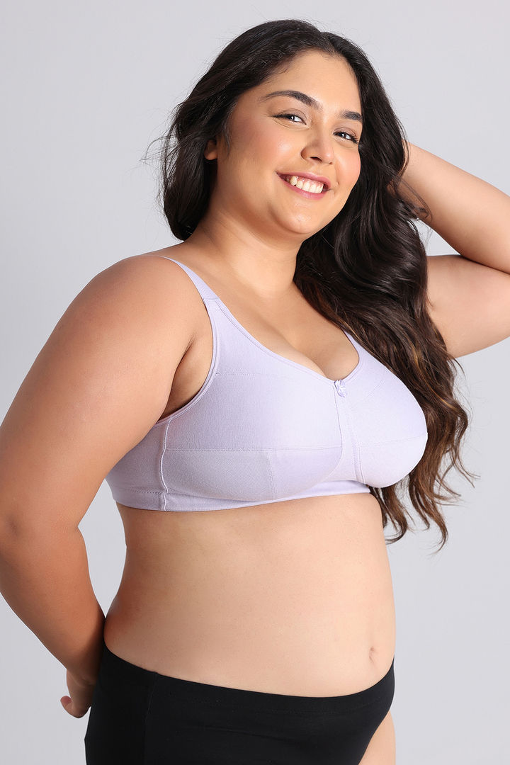 Zivame True Curv Double Layered Non Wired Full Coverage Super Support Bra - Thistel — image 3