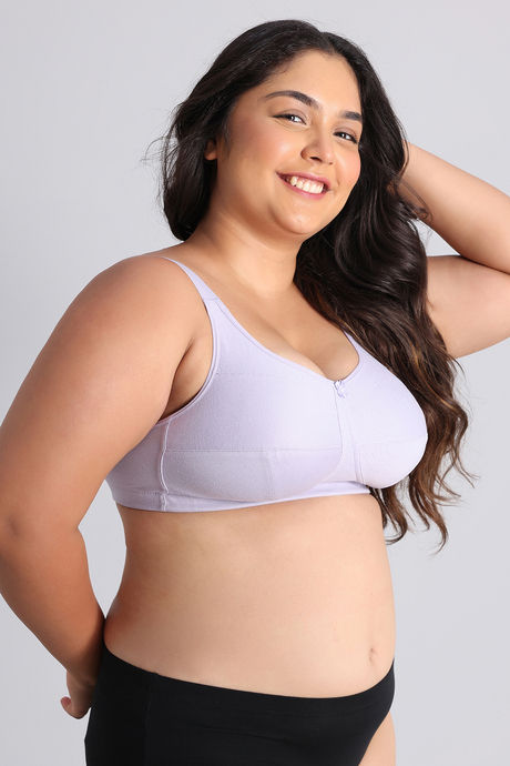 Zivame True Curv Double Layered Non Wired Full Coverage Super Support Bra - Thistel — image 3