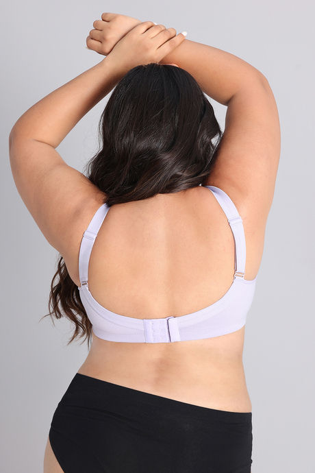 Zivame True Curv Double Layered Non Wired Full Coverage Super Support Bra - Thistel — image 4