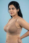 Zivame True Curv Double Layered Non Wired Full Coverage Super Support Bra - Roebuck — thumbnail 5