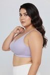 Zivame True Curv Double Layered Non Wired Full Coverage Super Support Bra - Thistel — thumbnail 3