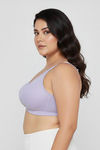 Zivame True Curv Double Layered Non Wired Full Coverage Super Support Bra - Thistel — thumbnail 5